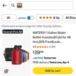 1 Gallon Water Bottle