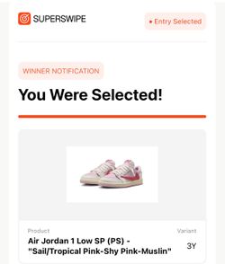 Nike Jordan 1 Low Travis Scott Tropical Pink Size 3Y