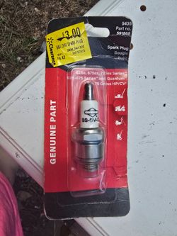 Lawn mower spark plug