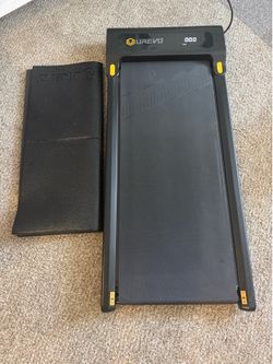 Urevo Walking Treadmill + Mat from Amazon