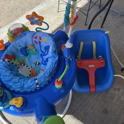 I Got Baby Bouncer Swing   In Little Tikes Swing Blue My Baby Grownup Not Using Anymore 