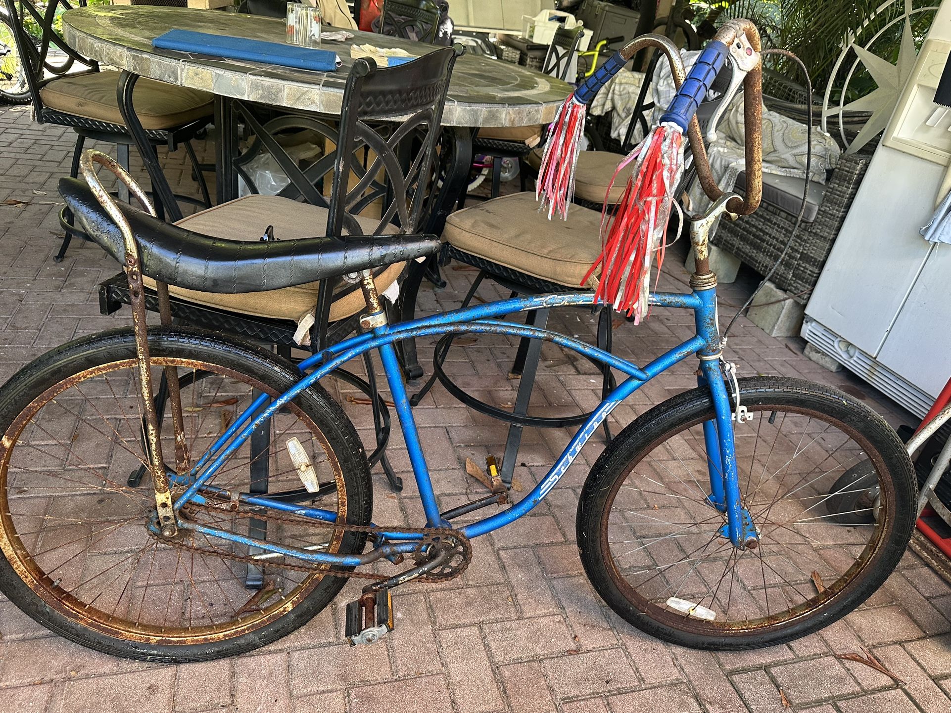 Vintage Blue Stingray Bicycle
