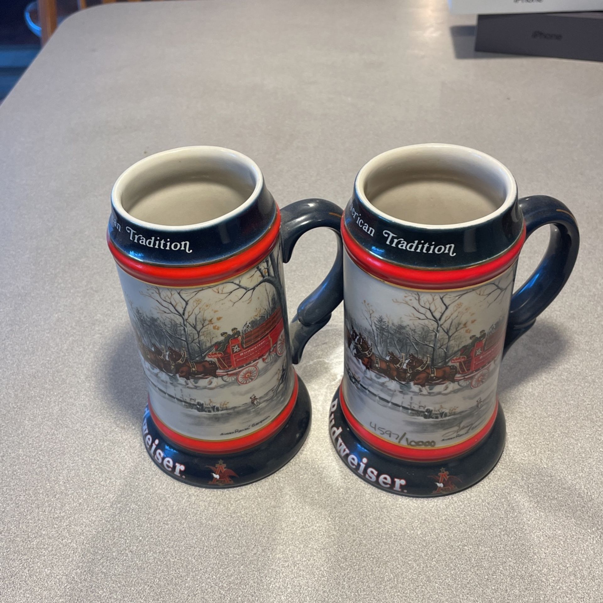 Autographed Budweiser Stein’s