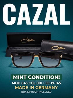 CAZAL LEGENDS MOD 643 COL 001 (BLACK / GOLD) – MINT CONDITION FULL SET