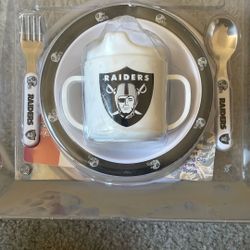 Raiders Baby Dish Set
