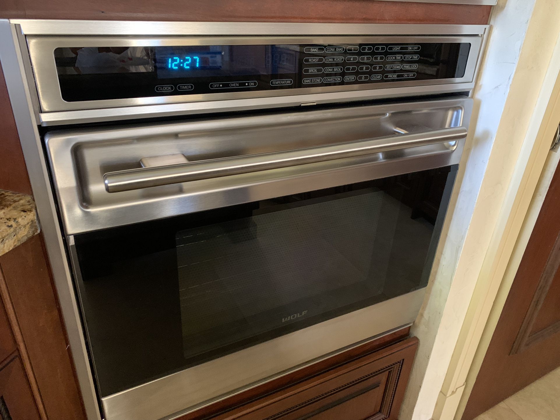WOLF 30 INCH OVEN CONTROL PANEL STAINLESS STEEL 