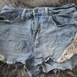 Short 4 27 Women Blue Denim