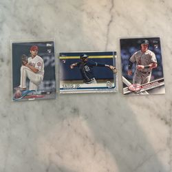 Shohei Ohtani, Fernando Taros Jr, And Aaron Judge Rookie Cards