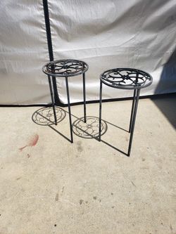 Metal Plant Stands  - Both For $25