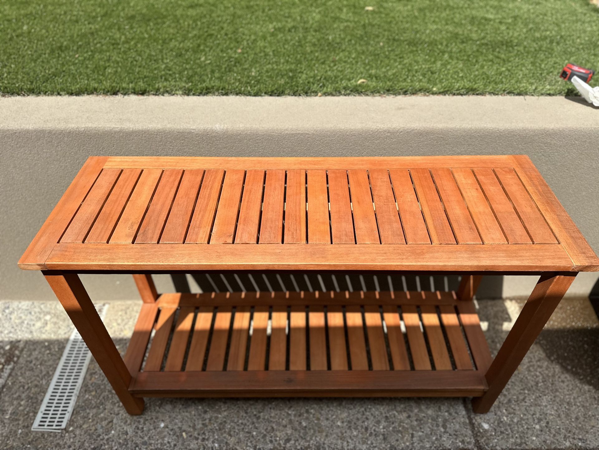 Eucalyptus Wooden Console Table *Great Condition*
