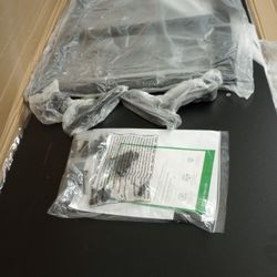 New GreenForest Computer Home Office Desk with Monitor Stand and Reversible Storage Shelves,55".