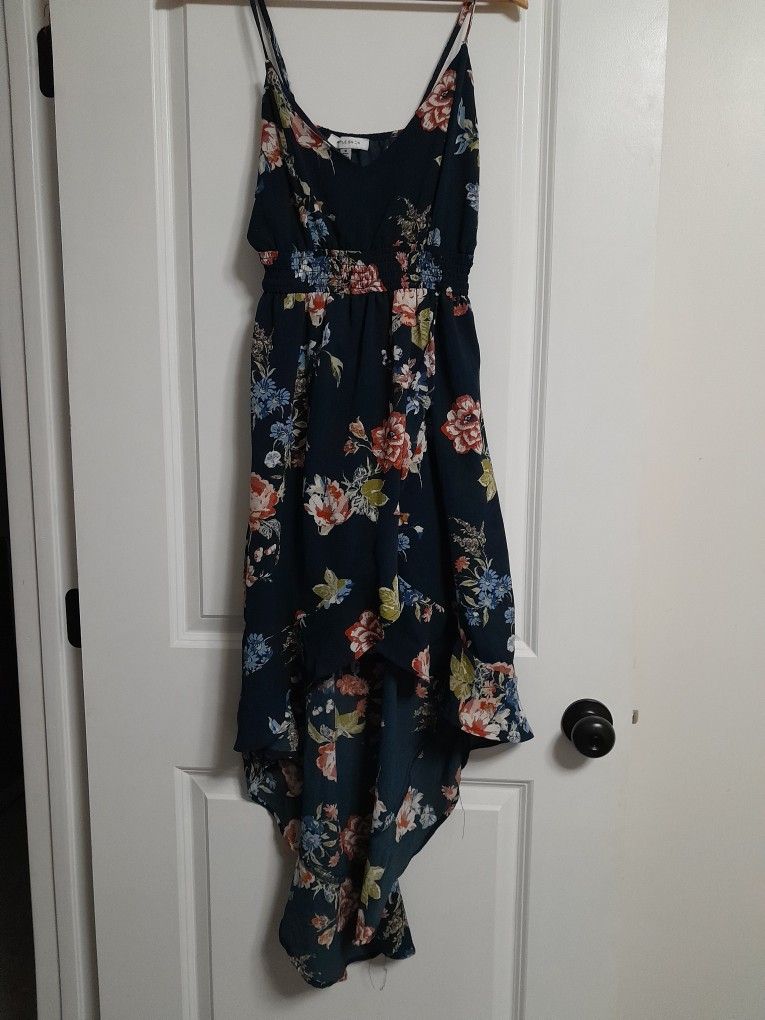 Floral Blue Dress