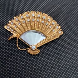 Swarovski Crystal Fan Pendent 