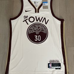 Nike Tan Stephen Curry Golden State Warriors 2025/26 City Edition Swingman Jersey - Men’s Medium