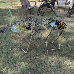 Mirror Side Tables