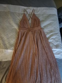 Luxxel copper /rose pink dress