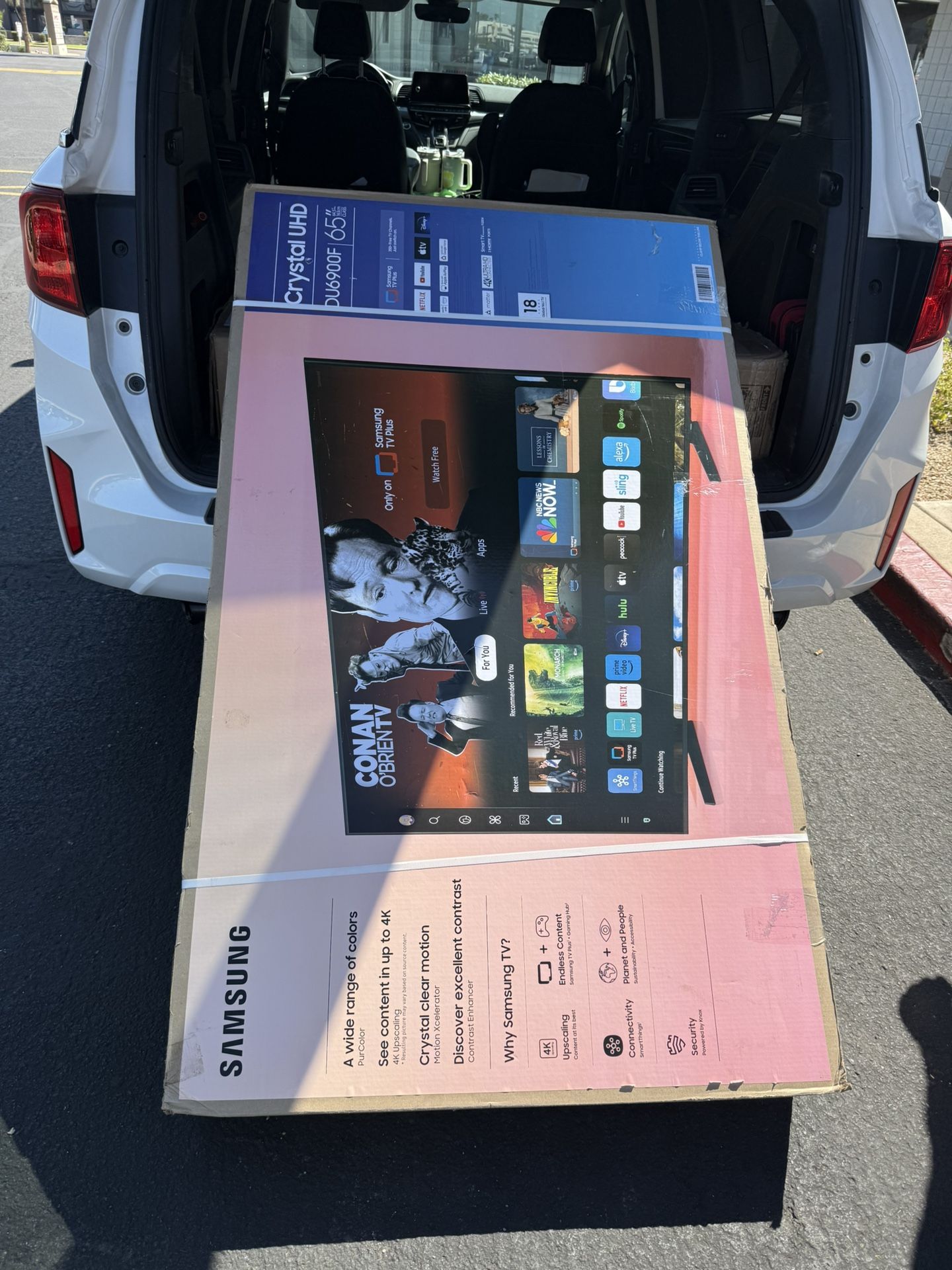 65 TV Samsung smart 4K HDTV $55 down on financing free delivery six month warranty