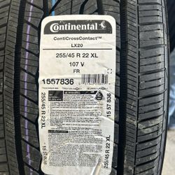 4 Llantas 255 -45 R22 Continental Nuevas $650 Por Las 4