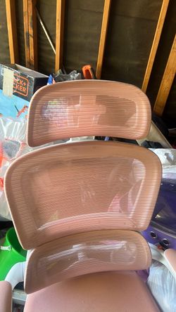 Pink office chair