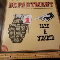 SIGN- COMPLAINT DEPARTMENT 12" X 15"