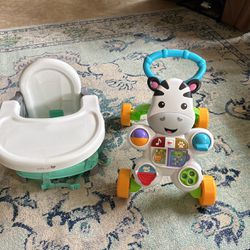 Portable High Chair And Push Walker 