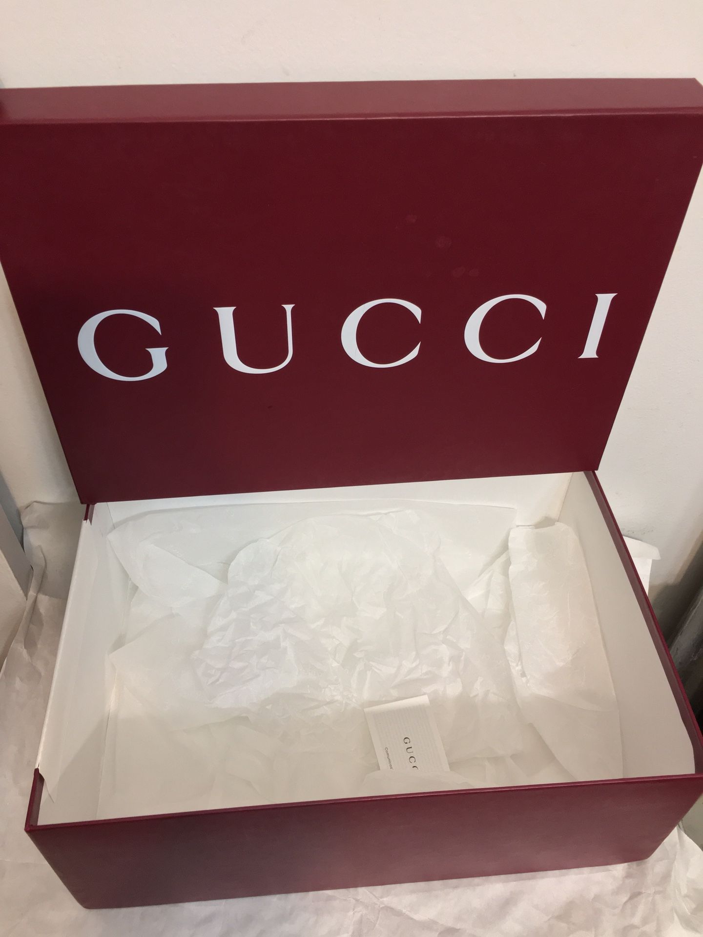 Gucci Burgundy Empty Gift Box. Dimensions 6x11x16. Brand new 