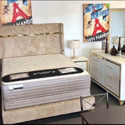 Brand new complete bedroom set- 0 interest finance available- FREE mattress with purchase.