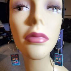 the lovers as in tarot movie theme earrings 