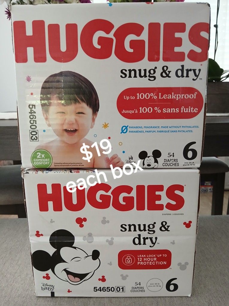 Huggies Size 1 , 5 , 6