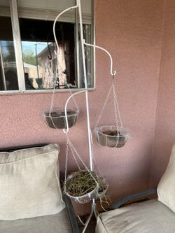 Planter stand with baskets