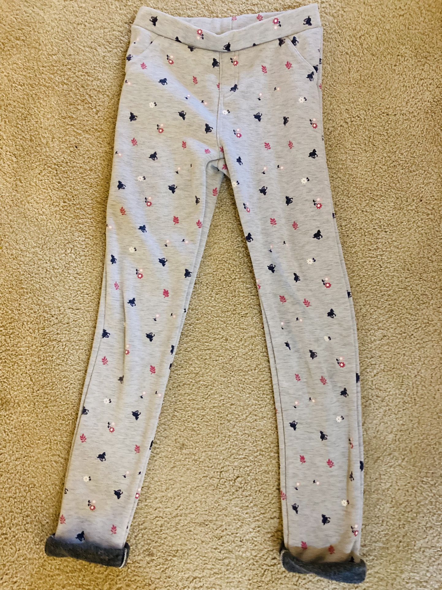 Thick Fleece Girls Leggins Girls 10