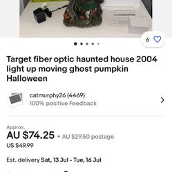 Brand New Light Up Halloween House 