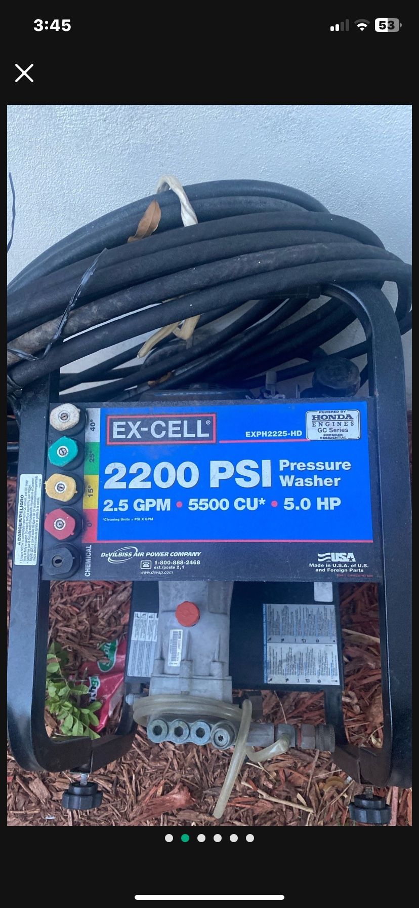 2200 PSI Pressure Washer! Great Deal!
