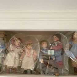 Little House On The Prairie Porcelain Dolls