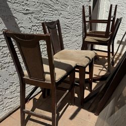 FREE - Bar Height Table And 4 Barstools