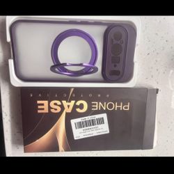 Google pixel 9 purple and clear mag compatible phone case.