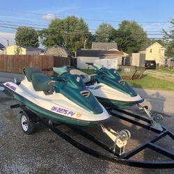 2 1997 Sea-Doo Gtx With Trailer