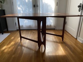 Vintage Mid Century Modern Drop Leaf Table