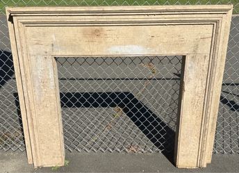 Antique Victorian Wooden Fireplace Mantel