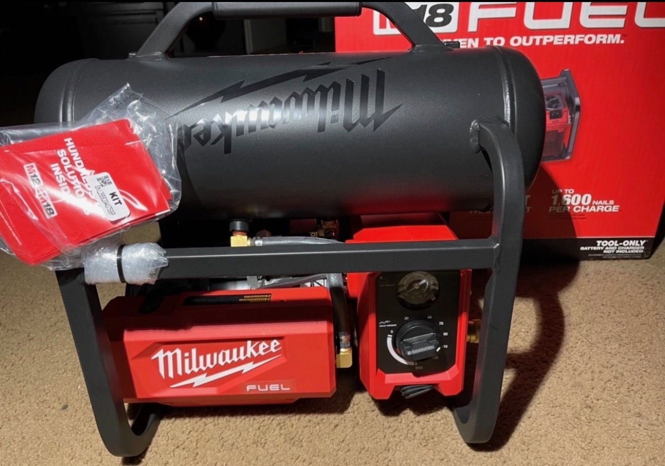 Milwaukee 18v FUEL 2 Gal. Compact Quiet Compressor (Tool-Only)