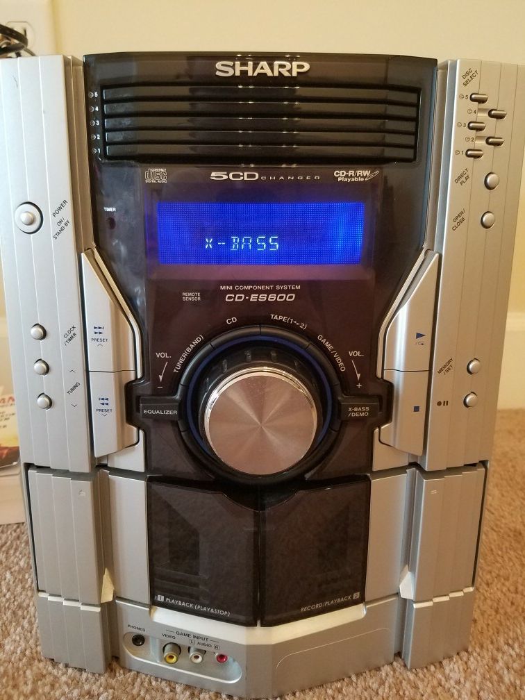 Sharp CD-ES600 Stereo System