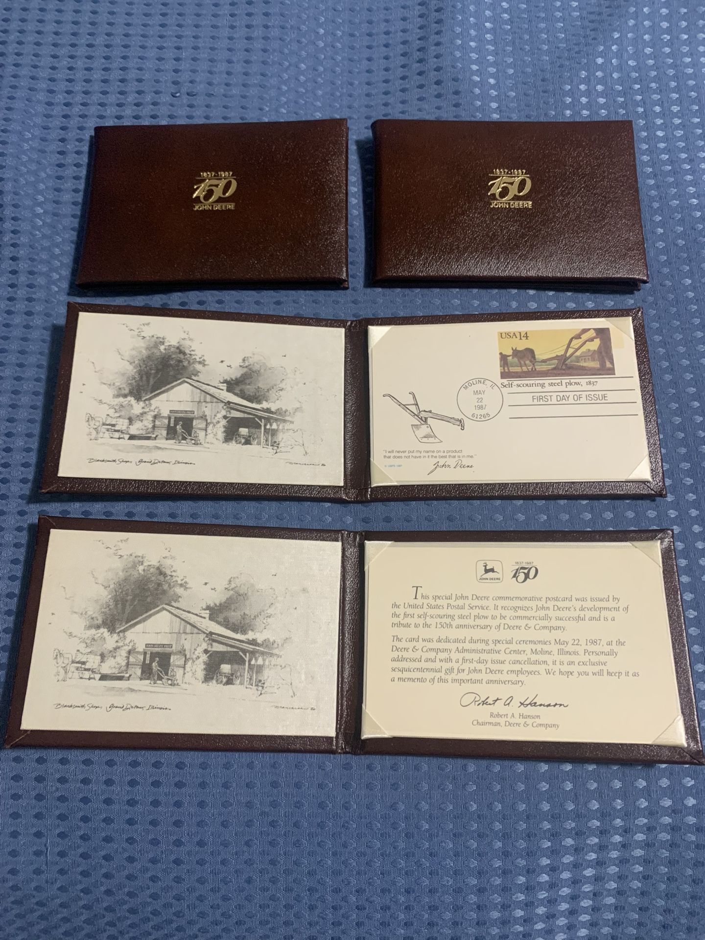 John Deere 150th Anniversary Commemorative Stamp Set (1987)