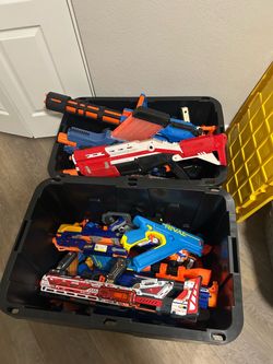 Large Lot of Nerf Blasters