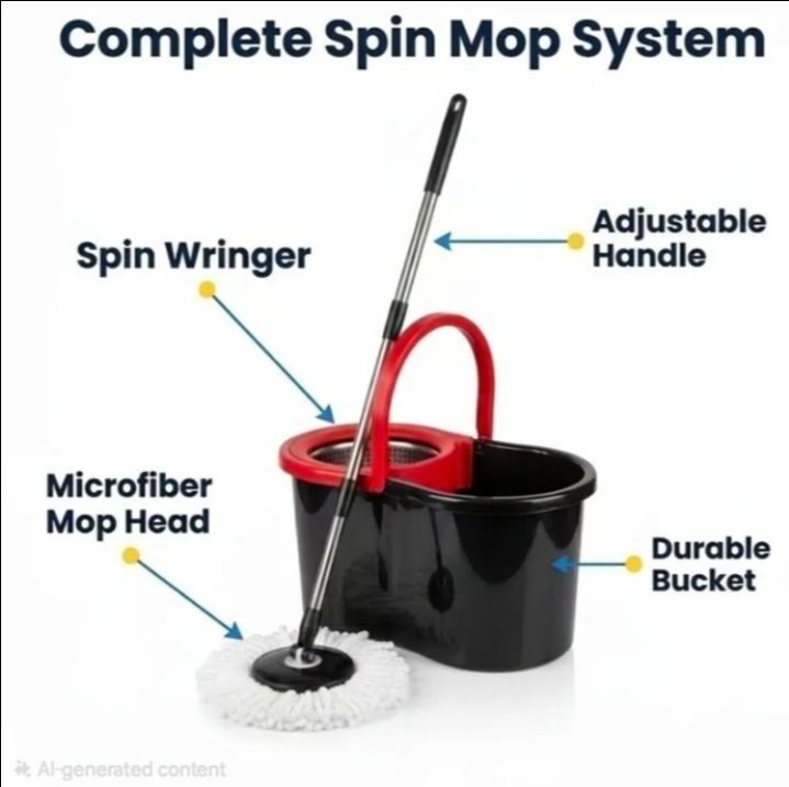 NEW Spin Mop and Bucket System