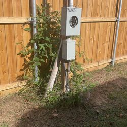 Temp Electrical Post 