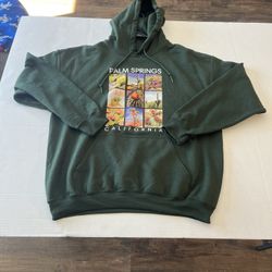 NWT Hills & Valleys Green Palm Springs Hoodie - Size Large