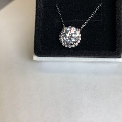 3ct. Moissanite Diamond Necklace 
