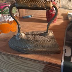 Antique Iron Cast Iron Metal Sculpture 