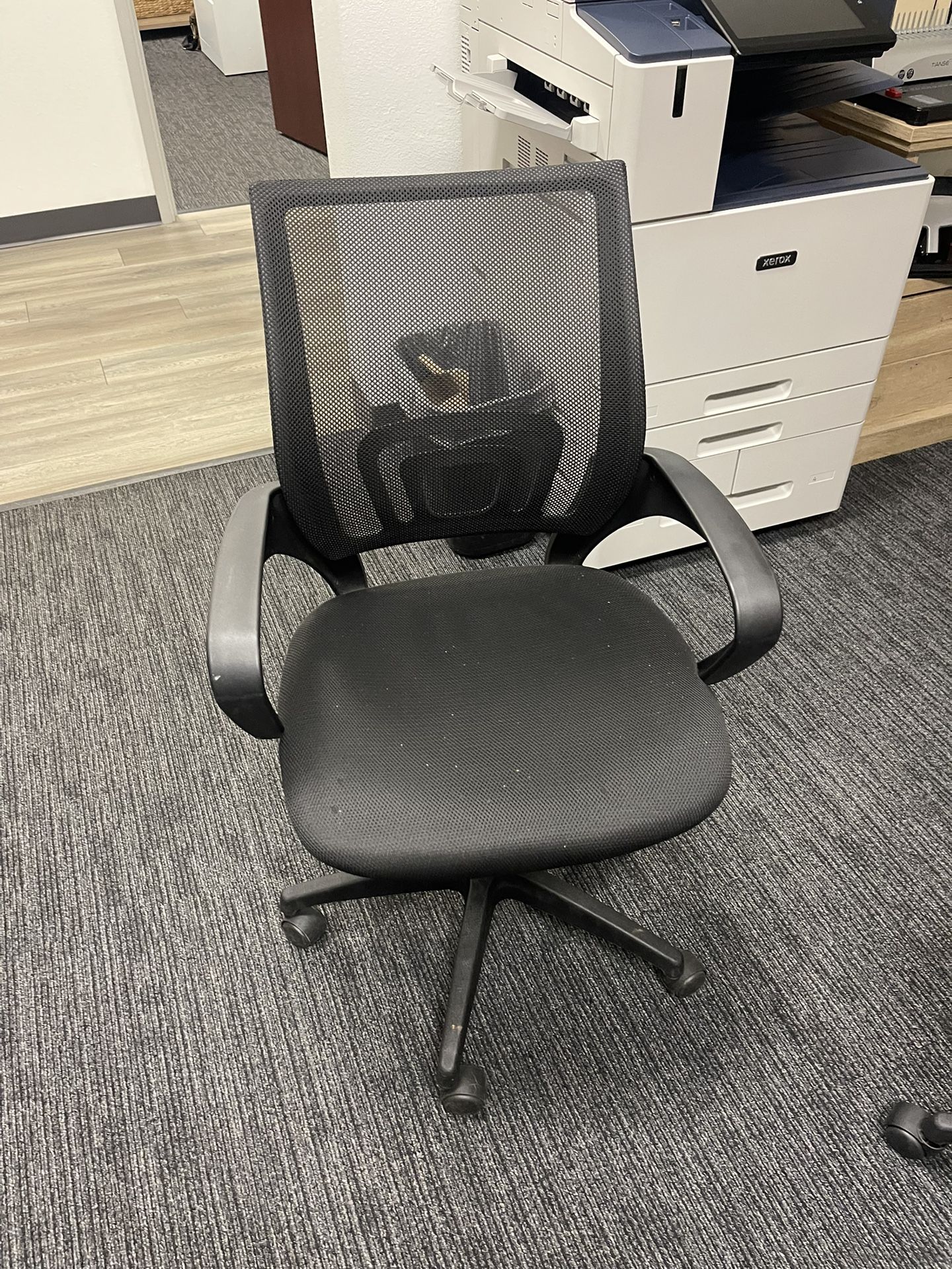 Black Office Chairs (2 chairs)