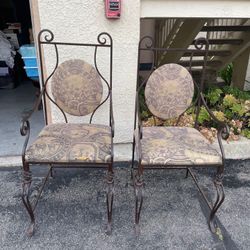 Wrought Iron Chairs Vintage